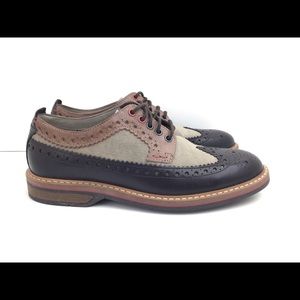 Clarks Brown Comi Lea Pitney Limit Wingtip M Sz 7